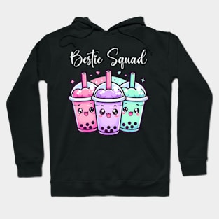 Bestie Squad Twin Day For Girls BFF Boba Tea Best Friend Hoodie